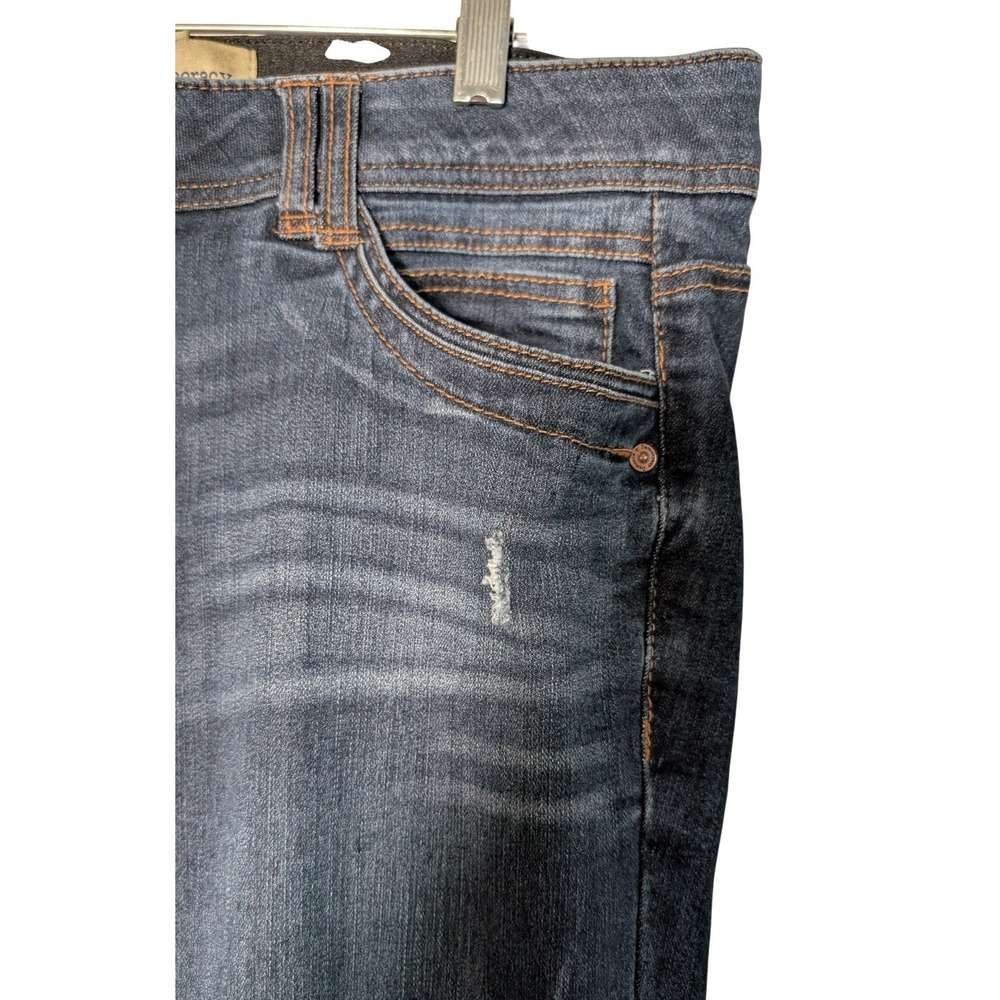 DEMOCRACY Ab Technology Distressed Ankle Skimmer Stretch Jeans Women's 12 - Picture 5 of 14